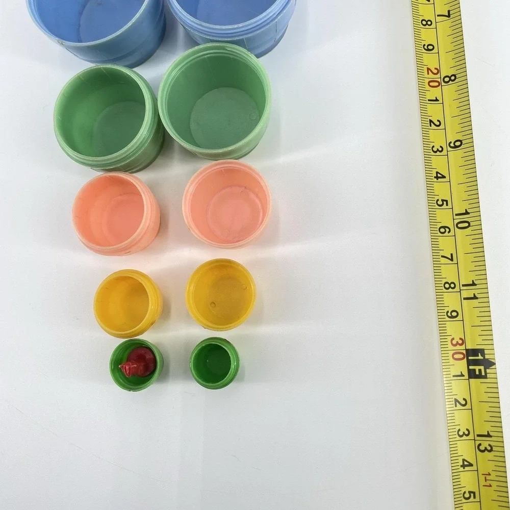 Vtg Kittie in the Kegs Nesting Barrels Child Guidance Toy #80‎ USA Complete